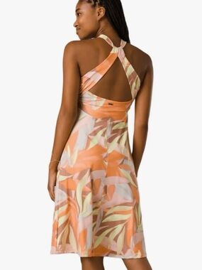 prAna Women's Jewel Lake Dress High Neck Line UPF 30+ Stretch Size S